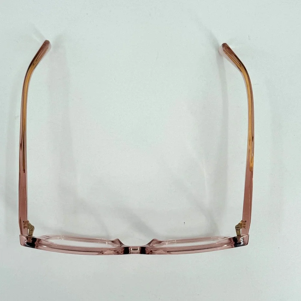 Prada Transparent Peach Pink Acetate Frame Eyeglasses PR AY19 19Q-101